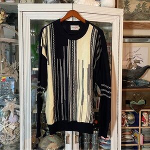 Bagazio black & cream vintage men’s Sweater XL